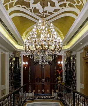 洛可可建筑风格吊顶设计装修效果图片2025