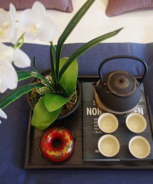 新中式风格家具茶几装修效果图