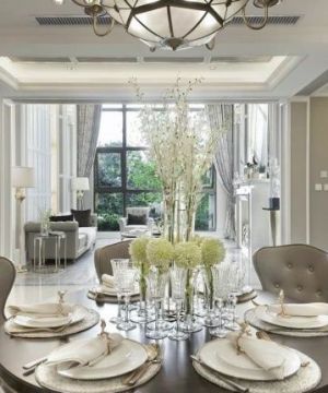 最新别墅家装餐厅设计样板房