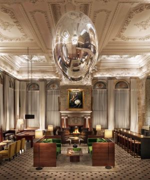 奢华欧式风格酒吧吊顶设计装修图集