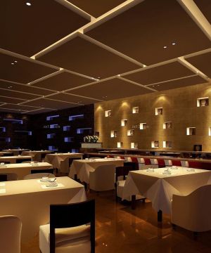 餐厅店面背景墙设计装修