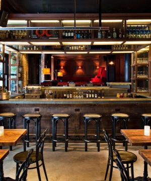 乡村特色酒吧装修实景图片