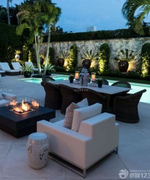 海边别墅庭院设计效果图片