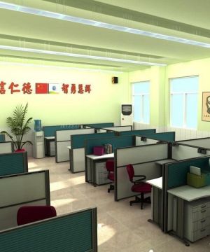 学校室内办公隔断桌装修效果图集