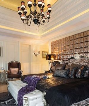 主卧室床头背景墙图片