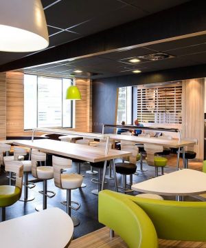 餐饮店面背景墙设计图片