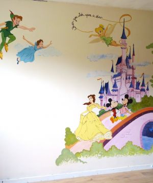 幼儿园手绘墙设计