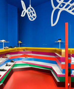 欧式女鞋店鞋柜装修效果图片