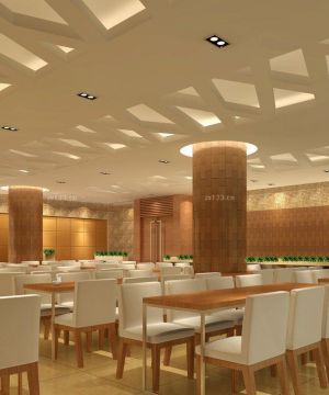 饭店面墙纸装修图片