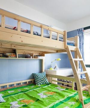儿童房间布置双层床装修效果图片
