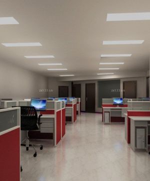 简单办公室大理石地砖装修效果图片