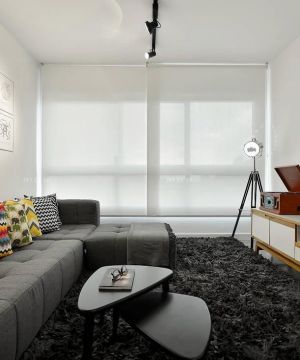 现代客厅异形茶几装修效果图片大全