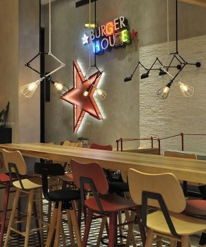 酒吧式快餐厅装饰设计装修效果图