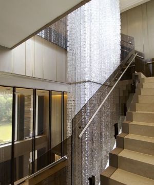 楼梯间水晶灯装修效果图片