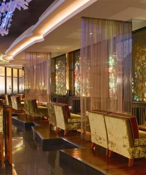 东南亚风格酒吧隔断帘装修效果图