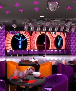 夜总会装修设计软包背景墙装修效果图片