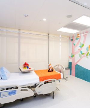 医院单人病房墙绘装修效果图片