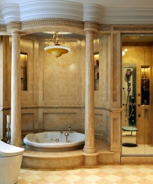 家装卫生间浴缸装修效果图片大全