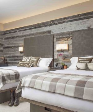 美式乡村风格宾馆房间装修