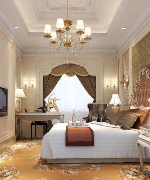 60平米两室一厅小户型欧式卧室装修效果图