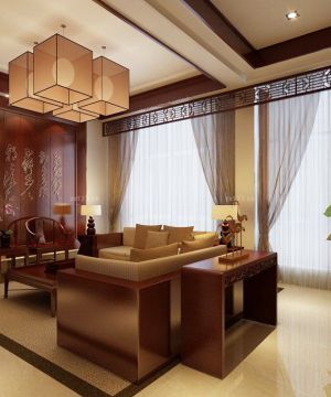 古典办公室会客厅装修设计图 