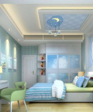 60平米两室两厅卧室壁纸装修效果图