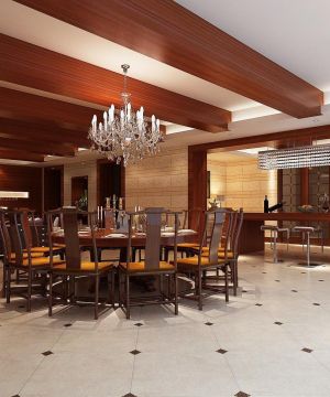 60平米两室两厅装修餐厅效果图