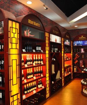中式风格烟酒超市装修效果图