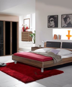 90平两室两厅红色地毯设计图片