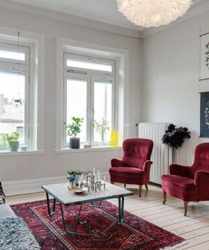 舒适80平米小户型欧式装修休闲椅效果图片