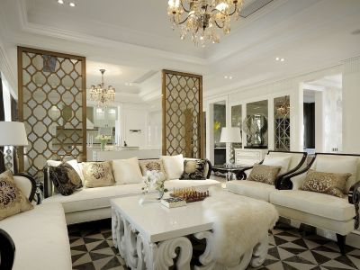 简欧风格三居平层123㎡装修案例