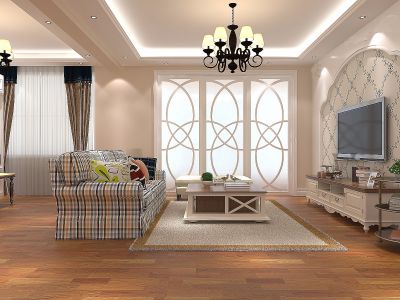 松江帕提欧140平三居欧式风格装修效果图