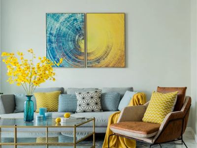 118平米三居室现代优雅混搭风格装修设计效果图