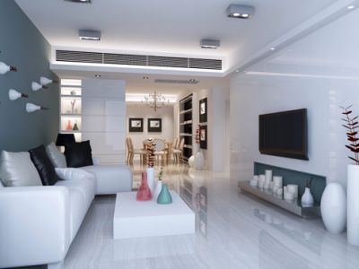 144平米三居室欧式风格装修设计效果图