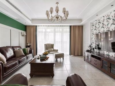 美式风格三居107平家装效果图赏析