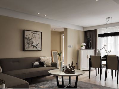 东盛华庭138平现代风格装修案例