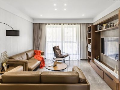 中昂江南印现代风格95平米二居室装修案例