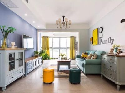 辰熙新语82平米二居室装修案例