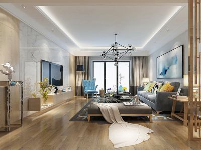 生活印象150平三居北欧风格装修案例