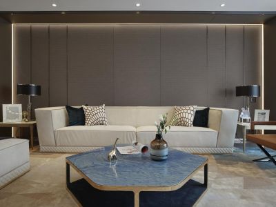 曲江镇300平米现代风格复式楼装修案例