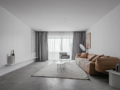 天悦锦园112平米现代极简风三居室装修案例