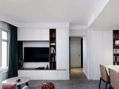 芝麻园里85平米北欧极简风二居室装修案例