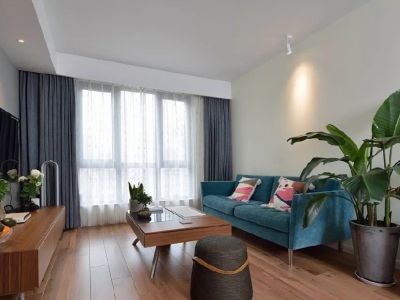 花园新村100平米现代简约风三室两厅装修案例