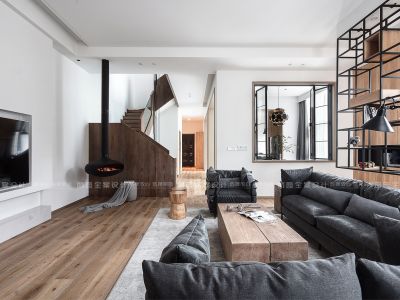 白云山庄240㎡现代简约风别墅装修案例