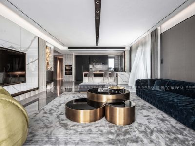 江南首府180㎡现代简约风四居室装修案例