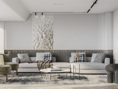 玫瑰园栖霞苑150㎡现代轻奢风四居室装修案例