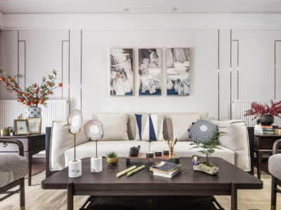 华景名苑133㎡新中式风三室两厅装修案例