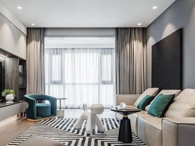 丰泽茗苑126㎡现代简约风格三室两厅装修案例