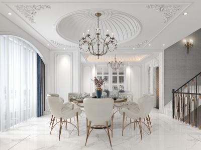 半山御府欧式风格400平米装修案例