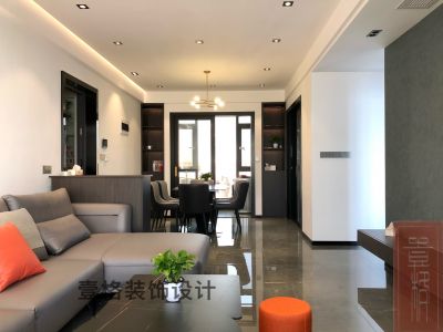 福鼎湾90平米现代风格三居室装修案例